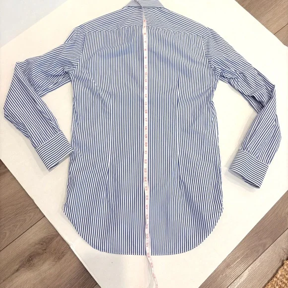 BEAMS F men’s  Striped Shirt cotton MADE IN JAPAN - Picture 9 of 9